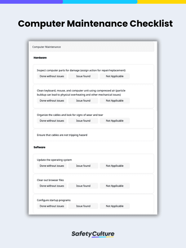 Computer-Service-Checkliste