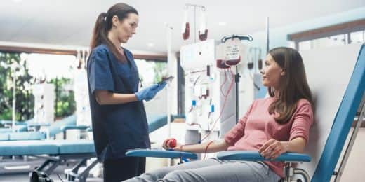 doctor following patient blood management best practices