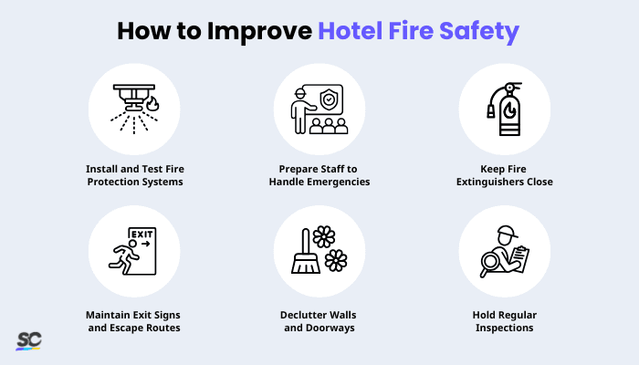 How to Improve Hotel Fire Safety - Infographic