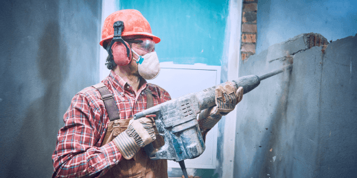 A workplace observing the Control of Vibration at Work Regulations 2005