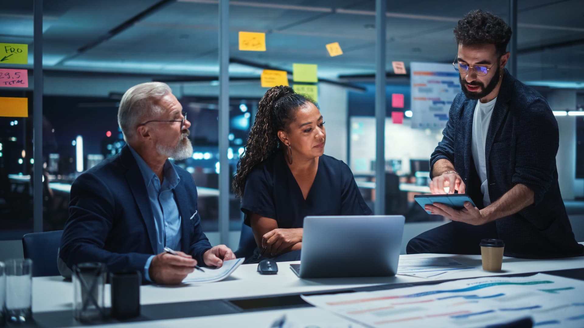 A meeting on the organization's compliance audit processes