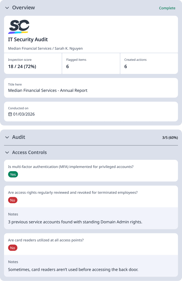 IT Security Audit - Template Report