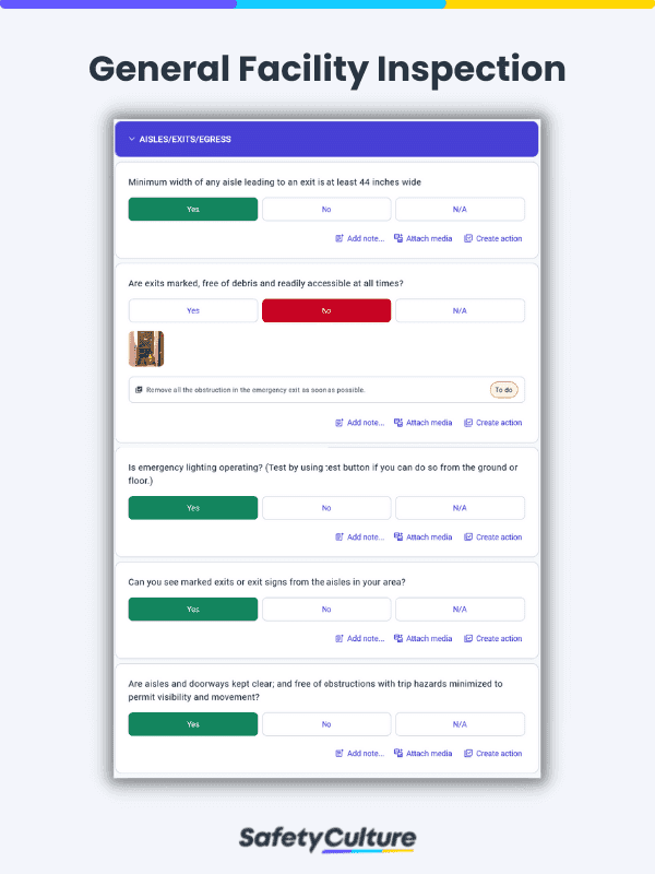 EHS Compliance General Facility Inspection