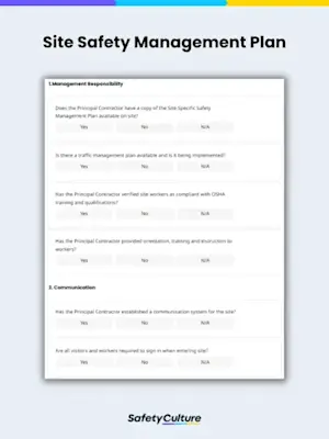 Site Safety Management Plan preview
