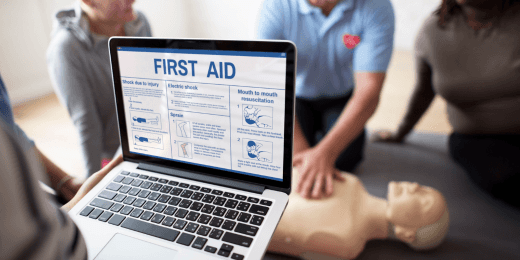 Employees are taking part in training for disaster preparedness.