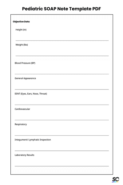 Pediatric SOAP Note Template PDF