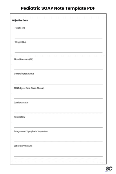 Pediatric SOAP Note Template PDF