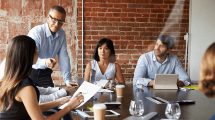 Reunión de trabajo para las operaciones