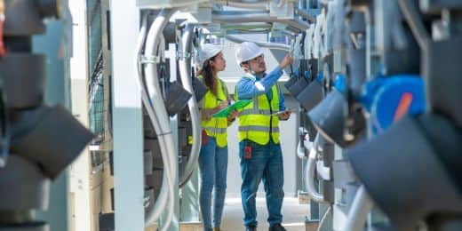 Maintenance Documentation: Two people at work documenting maintenance tasks to be done