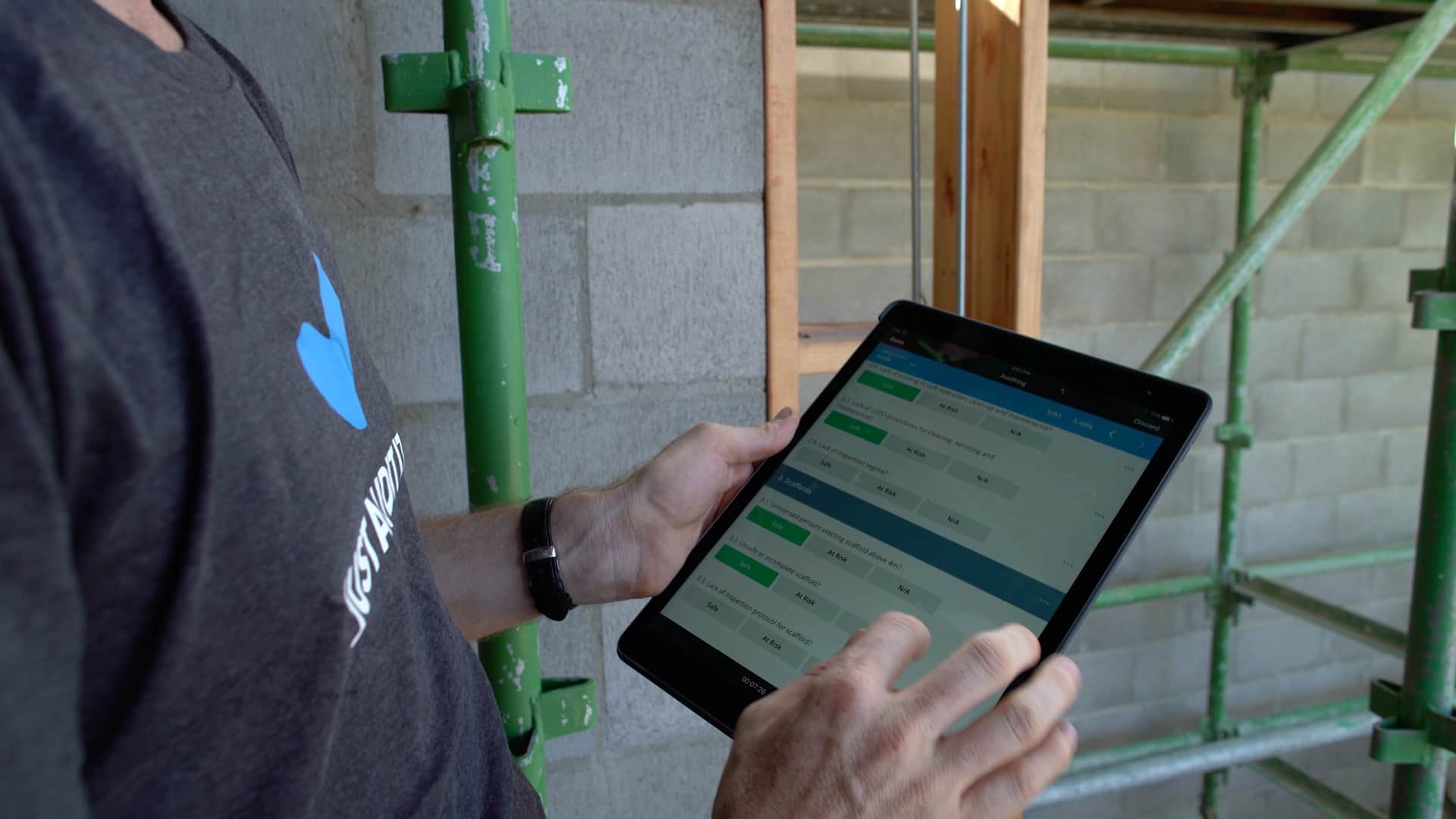 Luke Holding Up iPad 5