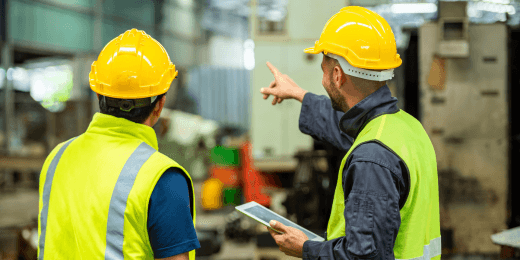 Workers performing safety innovation