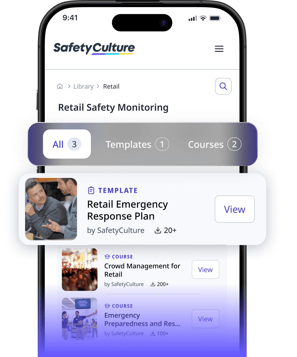 Retail Safety Monitoring Collections CTA Panel Image