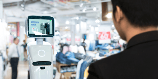 A manager leveraging AI in retail