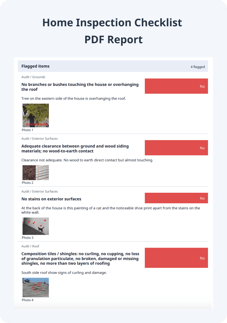 Home Inspection Checklist PDF Report