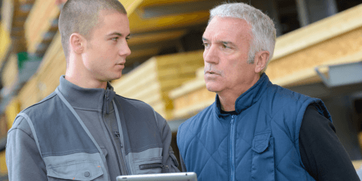 Two inspectors using a vendor oversight checklist