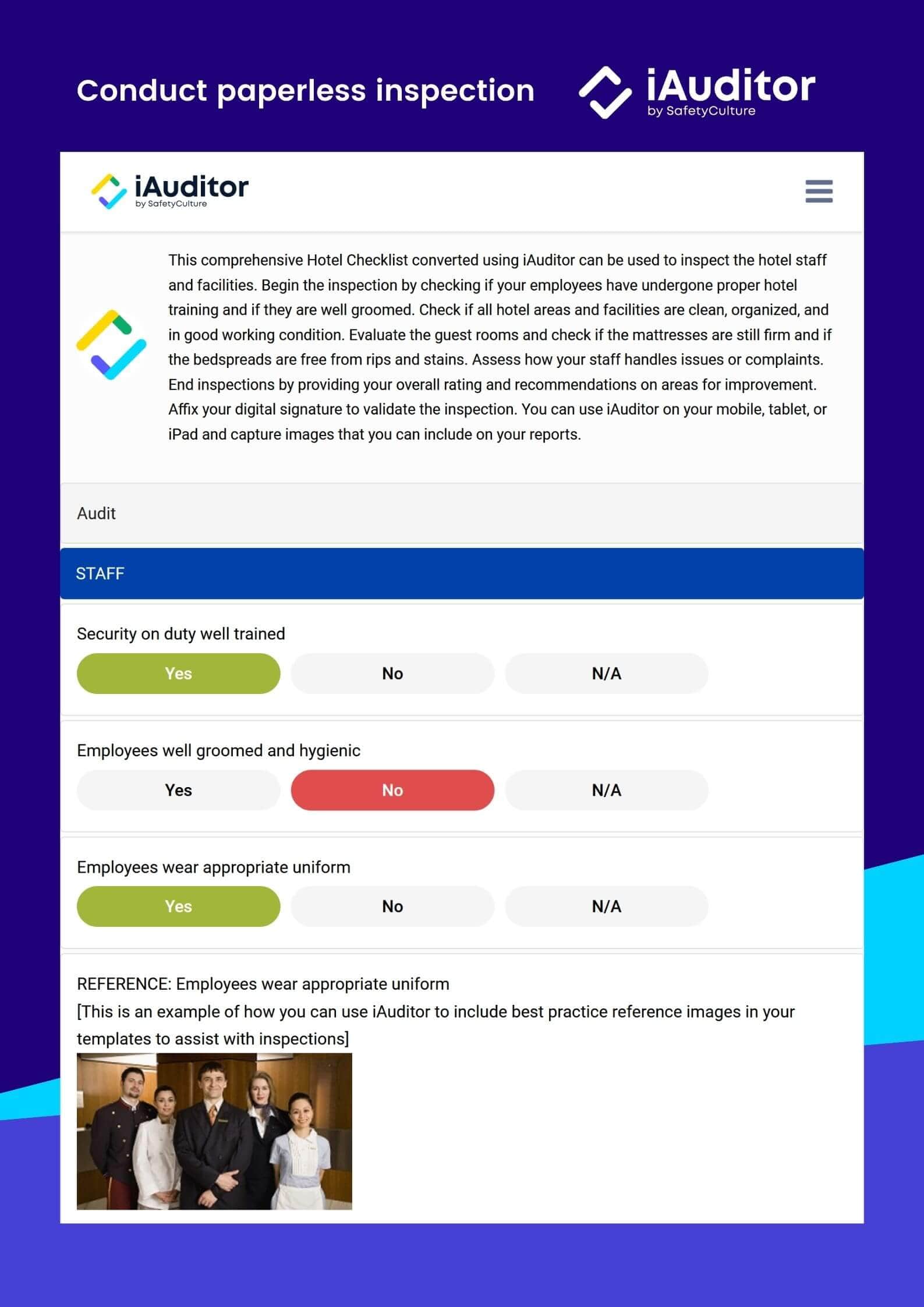 Liste de contrôle de l
