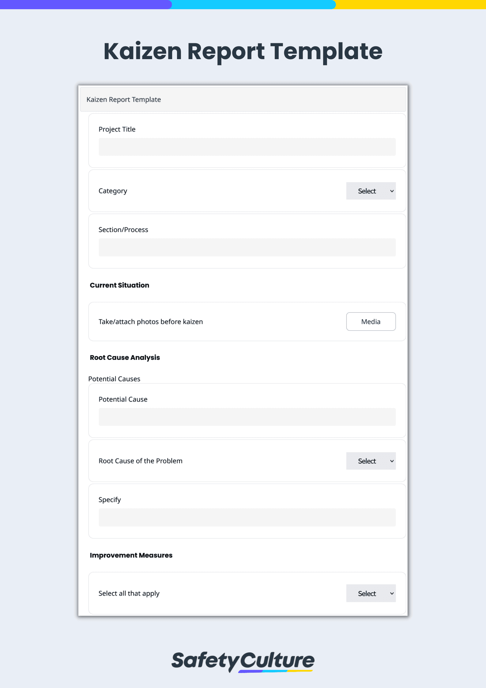 kaizen report template