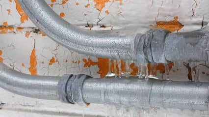 frozen pipes in winter