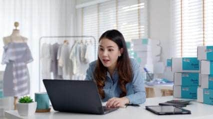 business owner talking to suppliers as part of the supplier selection process