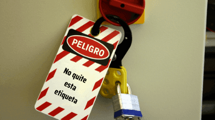 etiquetas de bloqueo