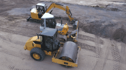 Land grading ongoing