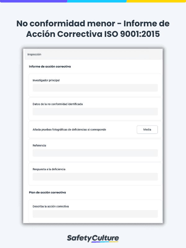 Non-conformance paperless audit report