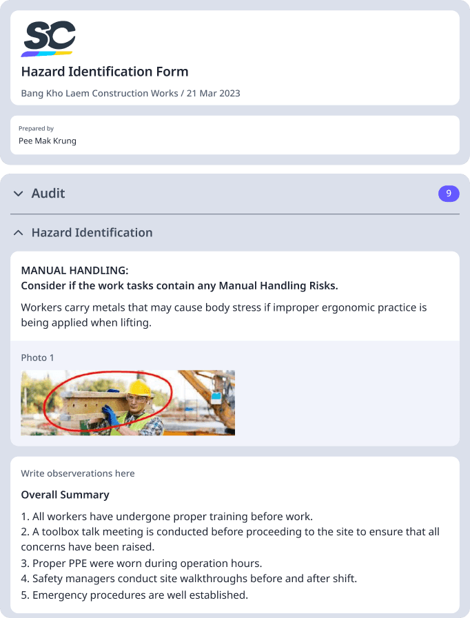 Hazard Identification Form - Featured Template Image