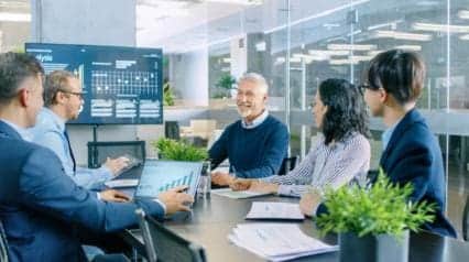 team discusses internal control measures for their business