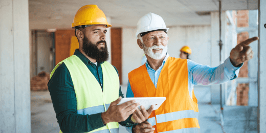 Two officers setting their organization's compliance objectives