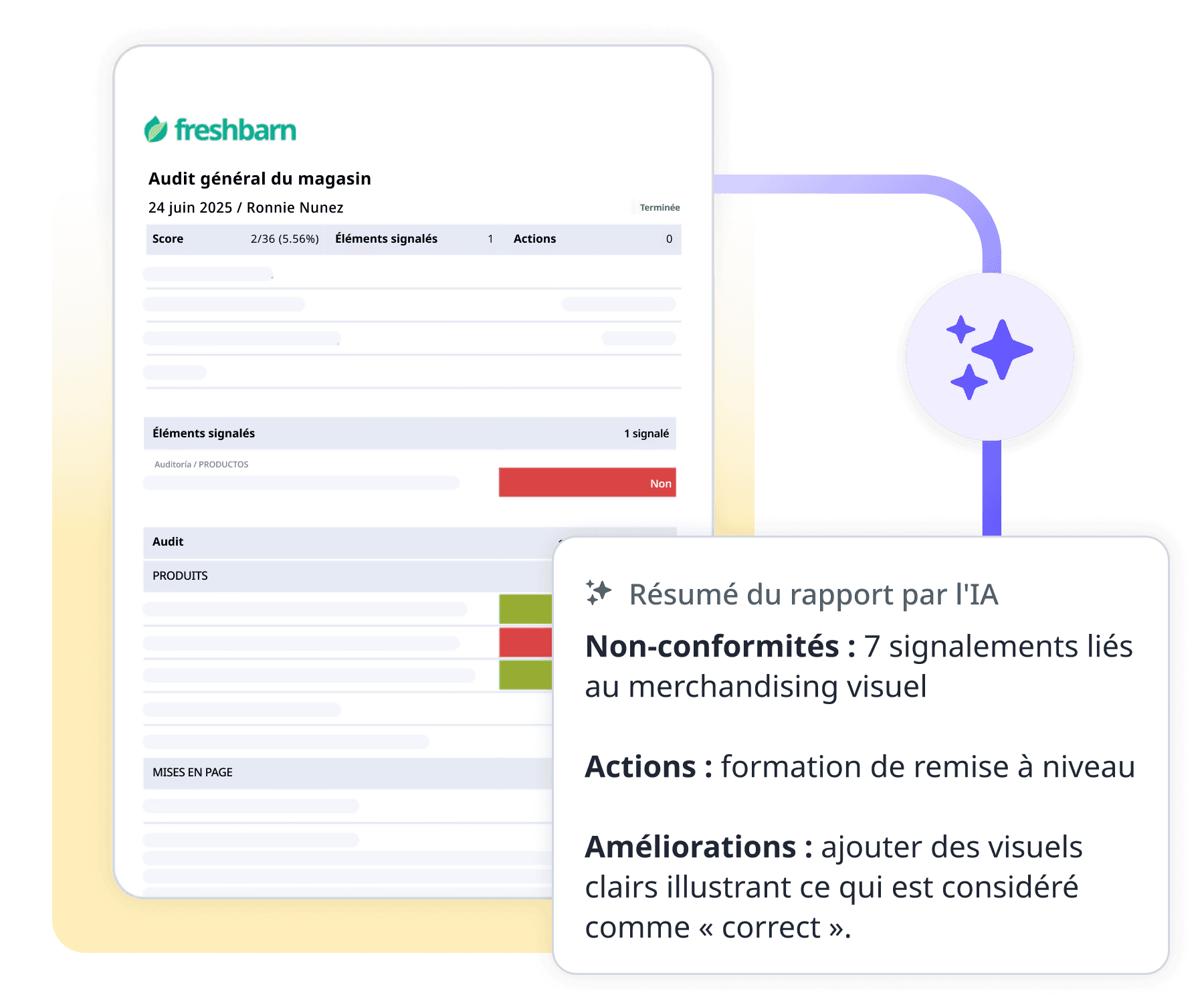 Report summary insights waffle image FR