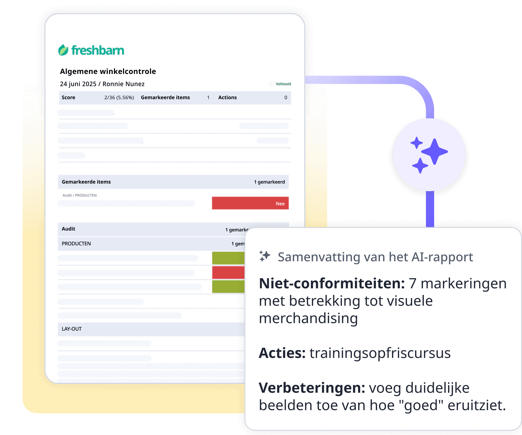 Report summary insights waffle image NL