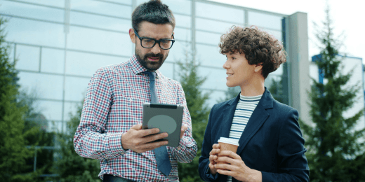 Risk managers discussing risk mitigation examples