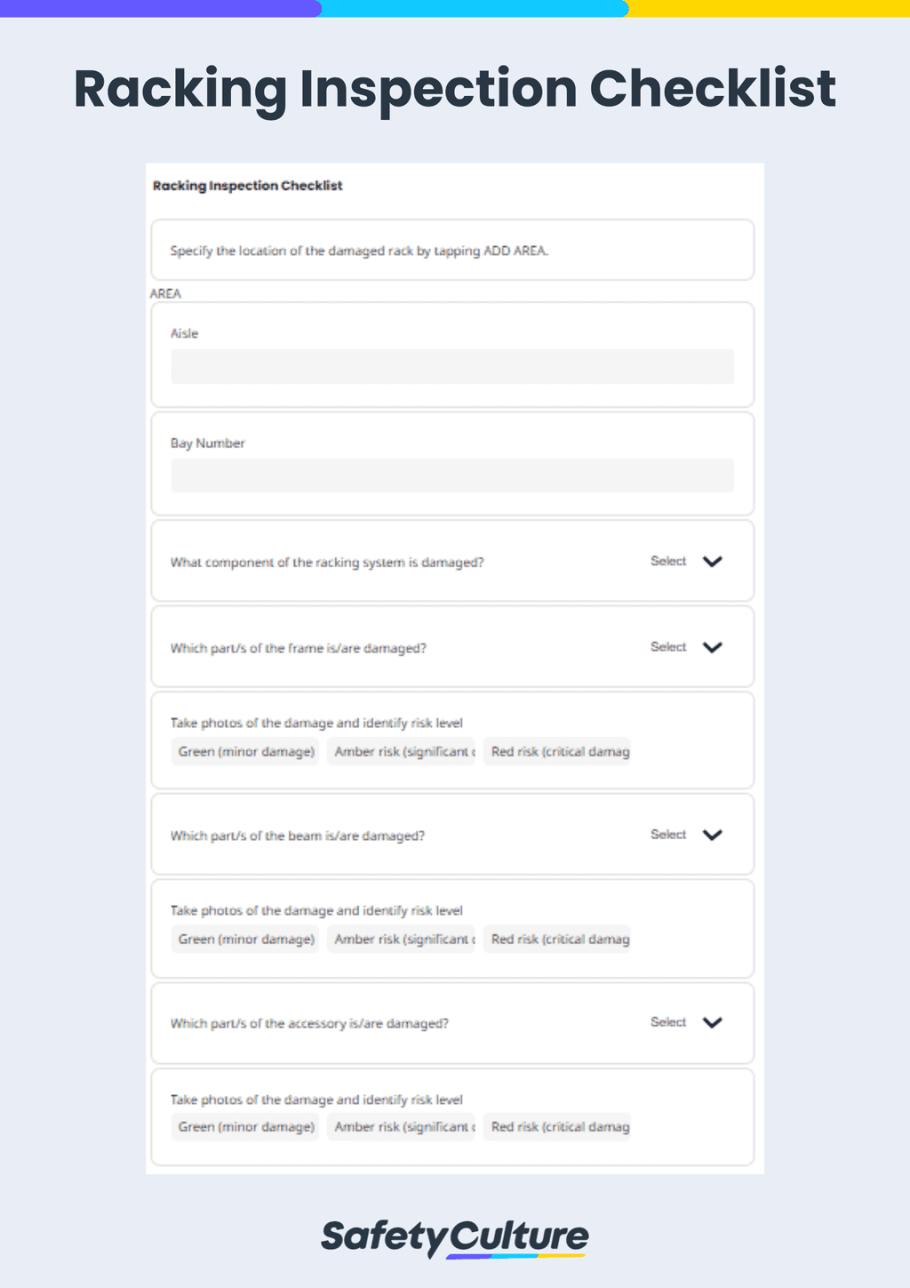 Free Racking Inspection Checklists | SafetyCulture