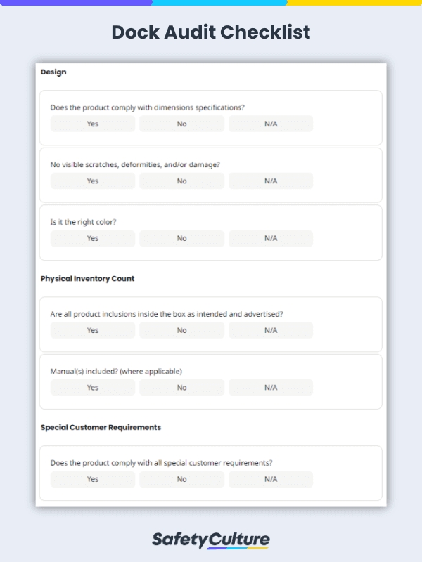 Free Dock Audit Template | PDF | SafetyCulture