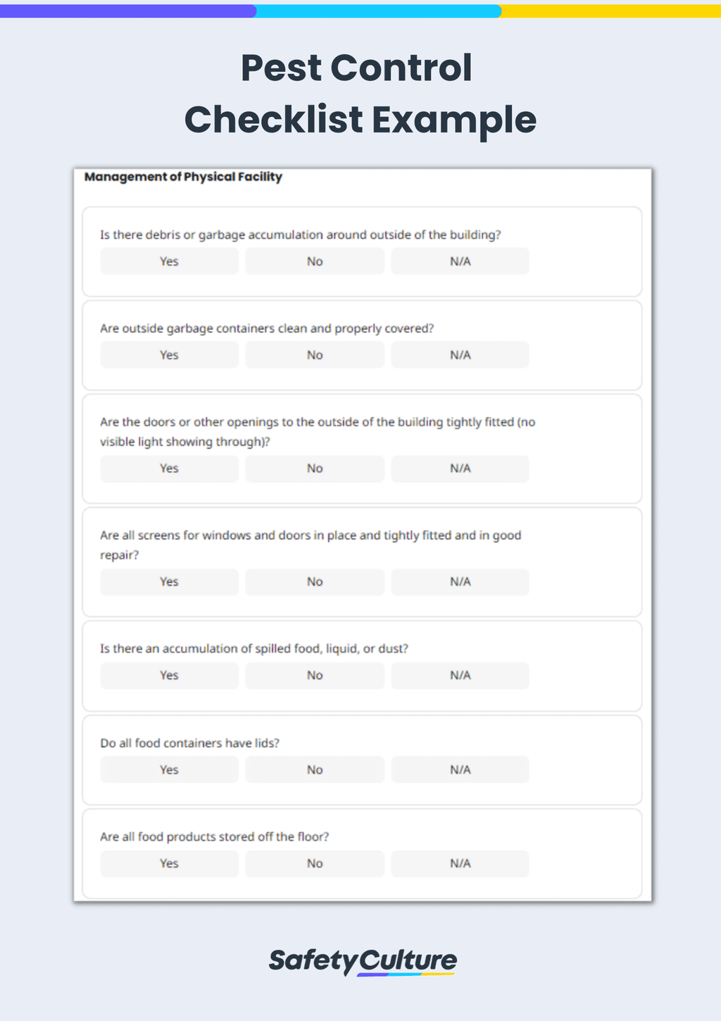 Free Pest Control Inspection Checklist | PDF | SafetyCulture