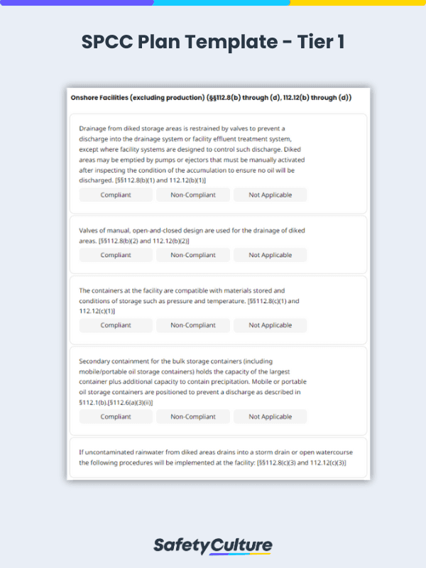 Free SPCC Plan Template | PDF | SafetyCulture
