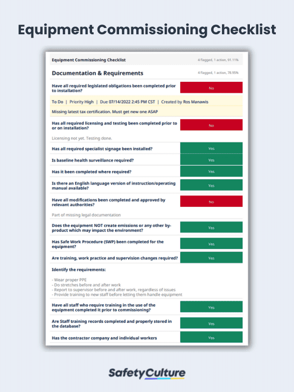 Introduction to Commissioning Plans | SafetyCulture