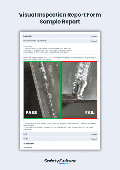 Free Visual Inspection Checklist | PDF | SafetyCulture