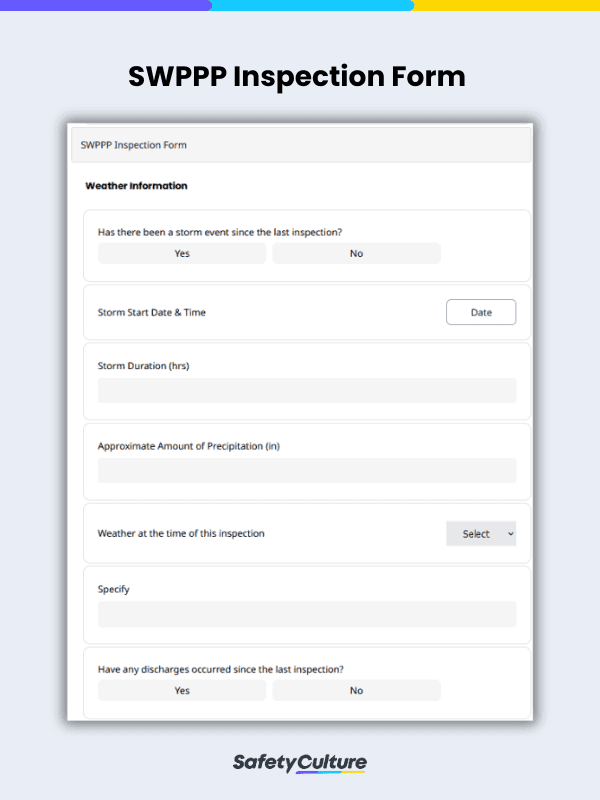 Free SWPPP Inspection Template | PDF | SafetyCulture