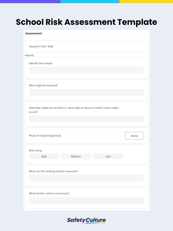 Free School Risk Assessment Templates | PDF | SafetyCulture