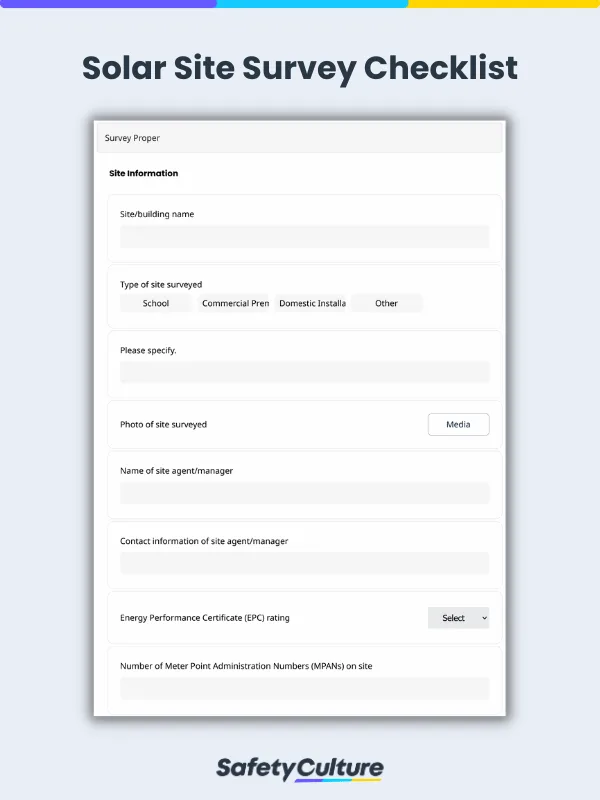 Solar Site Survey Checklist