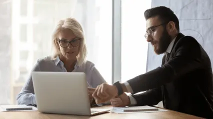 Employees discussing exception report|Boss and employee having a discussion|exception report template