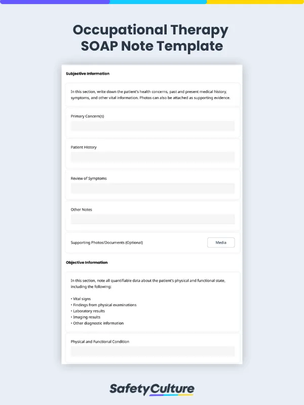 Occupational Therapy SOAP Note Template