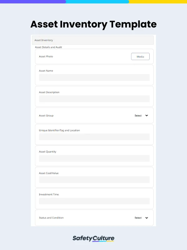 asset inventory template