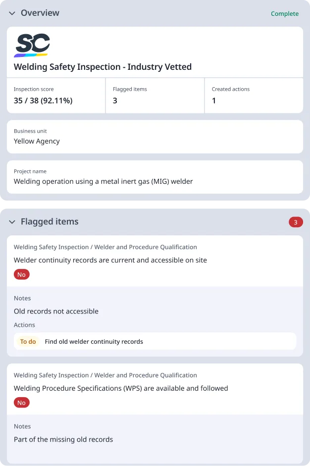 Welding Safety Inspection - Industry Vetted featured image
