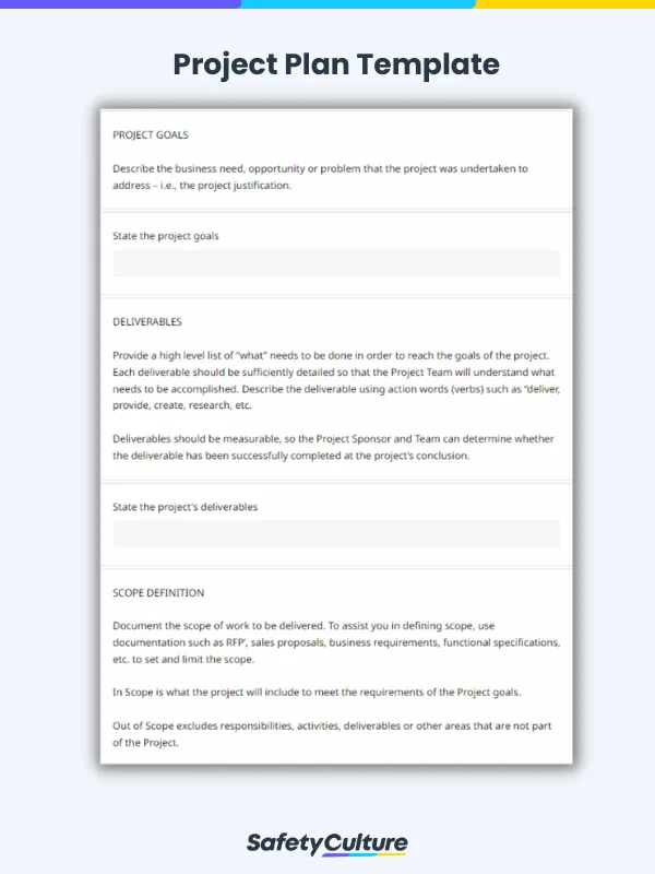 Project Plan Template