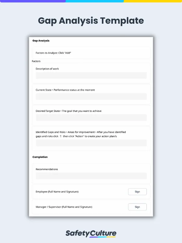 Gap Analysis Template