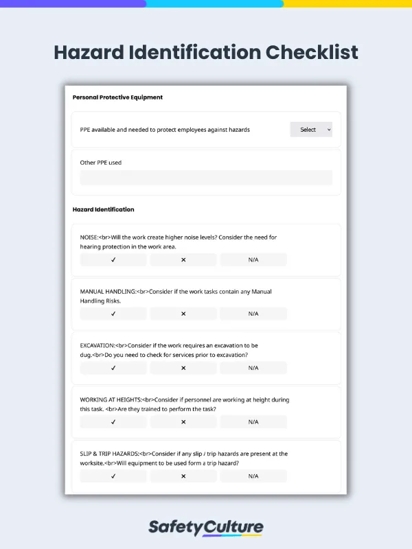 Hazard Identification Checklist