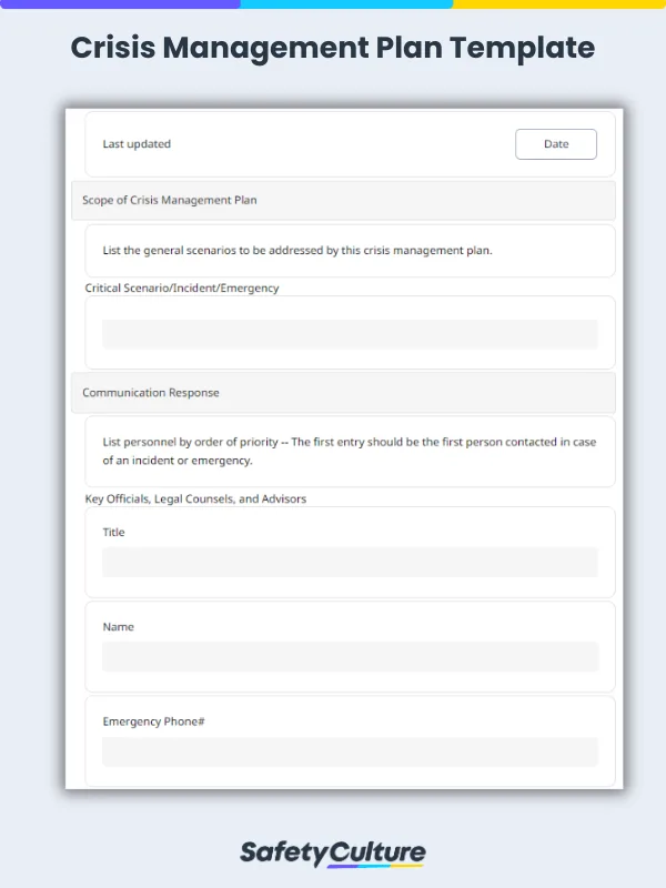 Crisis Management Plan