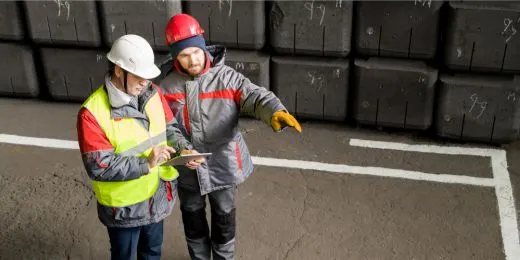 employees doing a 5S audit with a 5s audit checklist